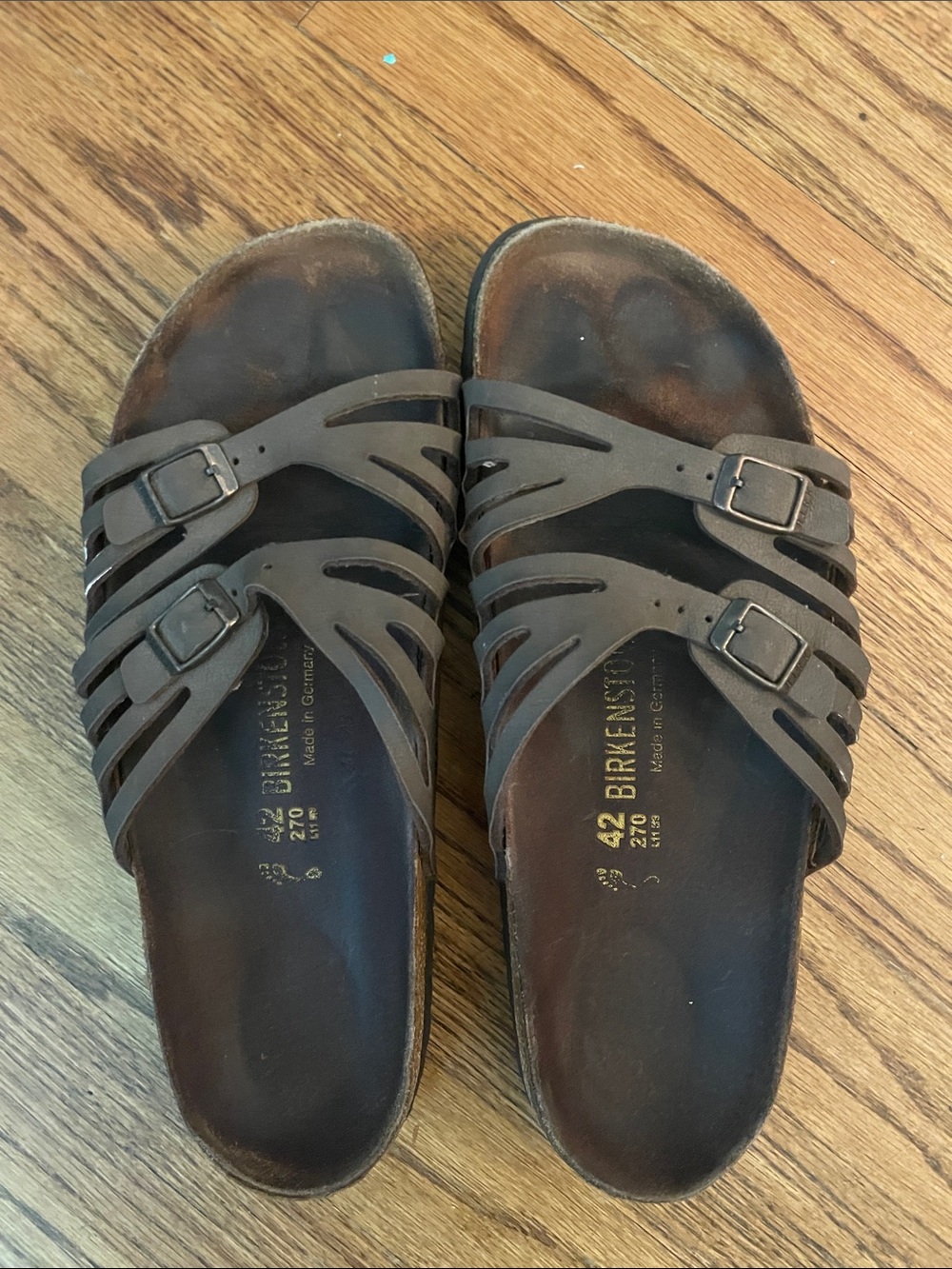 Birkenstock | Women's Granada Footbed Sandal in Brown-Size 11